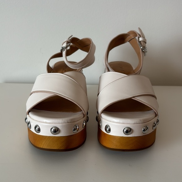NIB Astor Semi MatteCalf Chalk clog Sandals. Size 7M. - Picture 9 of 12